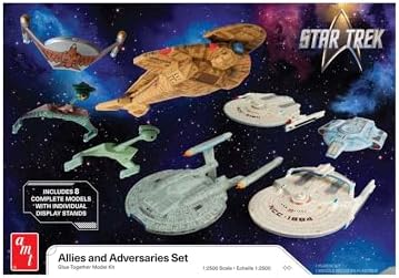 AMT Star Trek Adversaries & Allies Ship Set - 1:2500 Scale, Skill Level 2, Amt