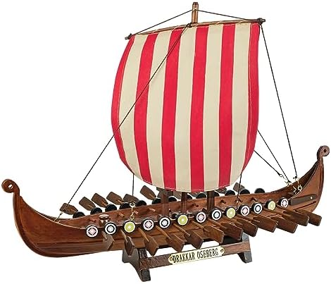 SAILINGSTORY Wooden Viking Ship Model Drakkar Oseberg 1/60 Scale Replica Scandinavian Dragon Longship Model HOME DECOR SAILINGSTORY