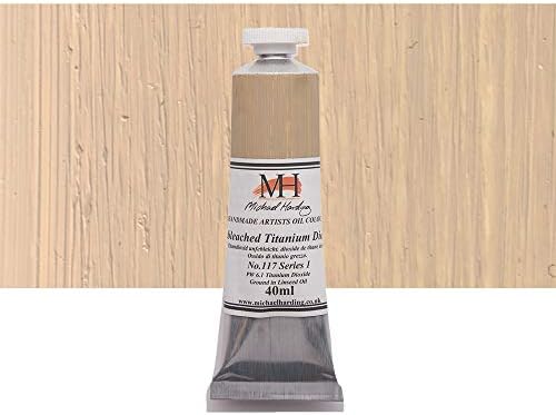 Michael Harding Artist Oil Colours, Unbleached Titanium Dioxide, 40ml Tube, 11740 Michael Harding