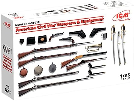 ICM 35022 Plastic Model Kit US Civil War Weapons & Equipment - Scale 1:35 Icm