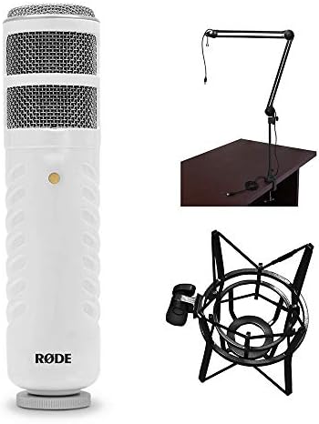 Rode Podcaster Studio Custom Kit: Podcaster, Two-Section Broadcast Arm with Integrated USB Cable, and PSM1 shock mount Rode