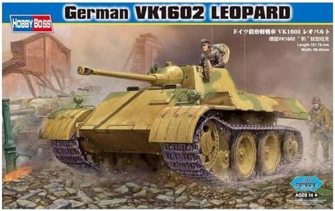 Hobby Boss German VK1602 Leopard Vehicle Model Building Kit, Grey (HY82460) Hobby Boss