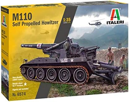 Сборная модель Italeri ITA6574 1:35 САУ M110, пластиковый набор, требует сборки и окраски Italeri