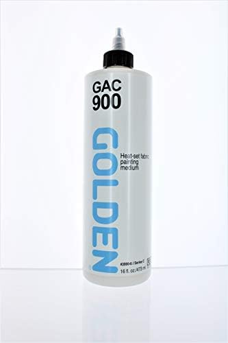 Golden Acrylic Polymer GAC-900 (Heat Set) Fabric Painting Medium - 16 oz Cylinder GOLDEN