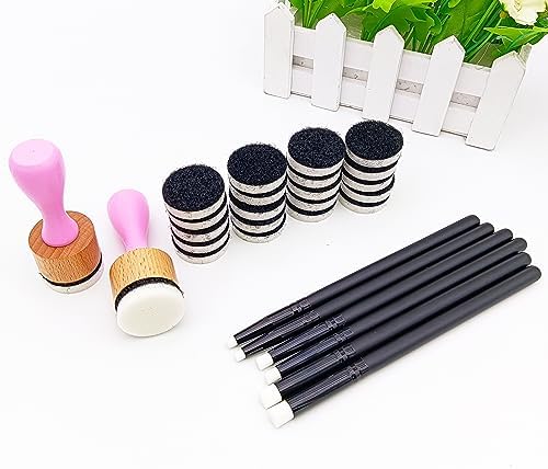 Alinacutle 22PC Ink Blend Foam Tool Paper Crafting Blending Brush for Card Making Art Blending Tool for Crafts Drawing Blending Tools+6 Mini Brush Alinacutle