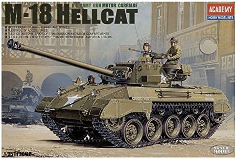 Academy M-18 Hellcat U.S Army 1/35 Plastic Model Kit Europe M 18 Super Hellcat By Academy Academy