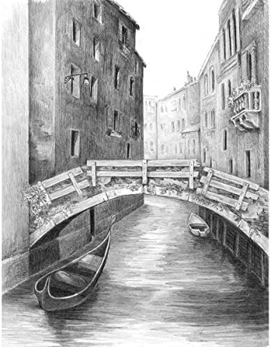 Royal & Langnickel (R Sketching Made Easy Kit 9"X12"-Venice Bridge, White Royal & Langnickel