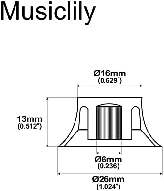 Колпачки Musiclily Pro с 18 зубцами для гитары Epiphone Les Paul/SG, акриловые (набор из 4) Musiclily