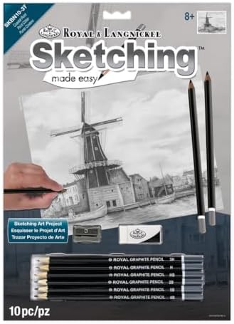 Royal Brush Sketching Made Easy Kit, 9 by 12-Inch, Coastal Point Royal & Langnickel