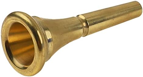 1Pcs Yootones French Horn Mouthpiece Standard Horn Mouthpiece Compatible with French Horn Replacement Accessory (Gold) Yootones