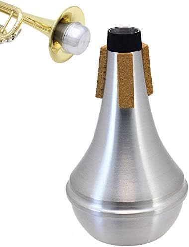 Trumpet Straight Mute,HoFire Lightweight Aluminum Practice Trumpet Mute Silencer HoFire