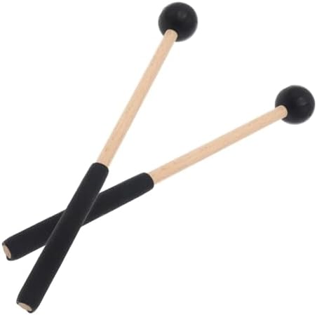 Jiayouy 4Pair Steel Tongue Drum Mallets with Bracket and Storage Bag,3 Pair Rubber Head Percussion Sticks,1 Pair Felt Head Drum Stick,Drum Hammer for Ethereal Drum Xylophone Woodblock Glockenspiel Jiayouy