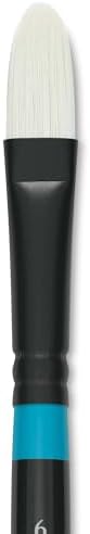 Princeton Series 6500 Aspen Synthetic Brush - Short Handle, Filbert, Size 6 Princeton