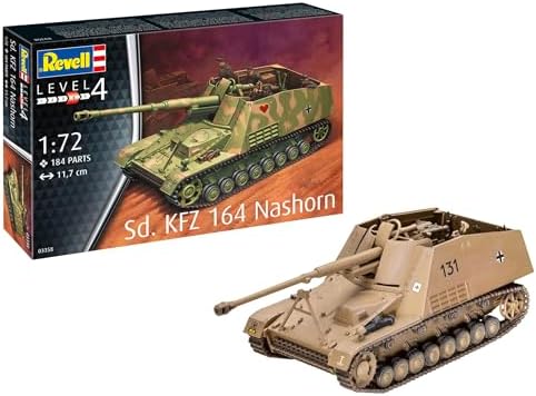 Revell Model Building I Sd.Kfz. 164 Rhino I Construction Kit I Scale 1:72 I 184 Pieces I Craft Set from 12 Years I Detailed Model I Military Vehicle I Authentic Reproduction Revell