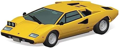 Aoshima Lamborghini Countach LP400 (Yellow Ver.) 1:32 Scale Model Kit Aoshima