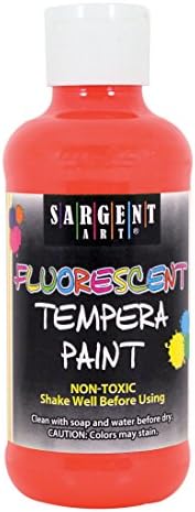 Sargent Art 17-3820 8 Ounce Red Fluorescent Tempera Paint Sargent Art