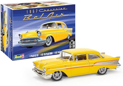 Revell Level 5 Model Kit 1957 Chevrolet Bel Air 2-in-1 Kit 1/25 Scale Model Revell