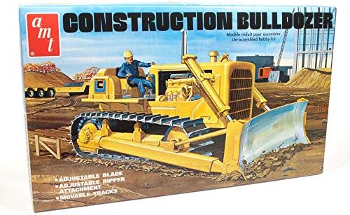 AMT Construction Bulldozer 1:25 Scale Model Kit, White (AMT1086) Amt