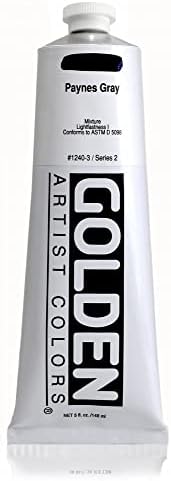 Golden Artist Acrylic, 5 ounce tube, Paynes Gray (1240-3) GOLDEN