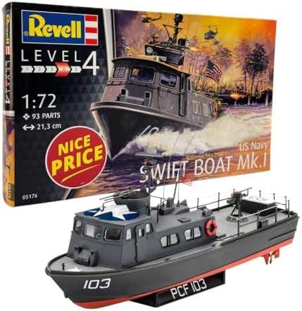 Revell 05176 US Navy Swift Boat Mk.I 1:72 Scale Unbuilt/Unpainted Plastic Model Kit Revell