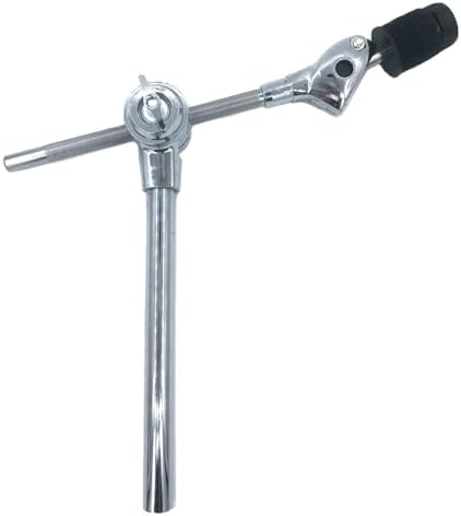 Cymbal Boom Holder with Cymbal Tilter Attachment, 12.9inch Cymbal Arm Stand Holder Drum Extension Cymbal Tilter Mount for Hi Hat Cymbal V-cymbal Cymbal Stand Percussion Hardware Parts Short TUOREN