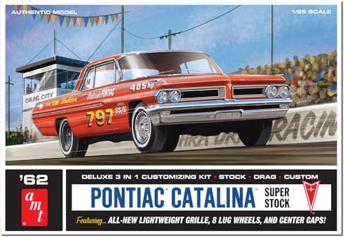 AMT 1962 Pontiac Catalina Super Stock 1:25 Scale Model Kit Amt