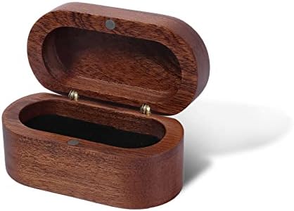 Guitar Pick Holder, Walnut Wood Guitar Pick Case Holder with Magnetic Opening, Sturdy Guitar Pick Storage Box Display Case Jewelry Box for Men Women Teens Adults Savita