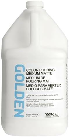 Golden Artist Colors Color Pouring Medium, Matte Finish, 128 Ounce Bottle (3502-7) Golden Artist Colors