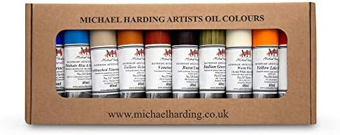 Michael Harding's Artist Oli Colours, Desert Oil Paint Set, Ten 40ml Tubes, 0030012 Michael Harding