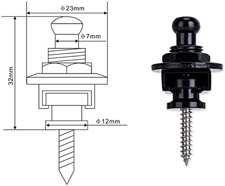 12 шт. замков для гитарного ремня и кнопок, защитные угловые головки для гитары и баса, быстрое освобождение Teamwill