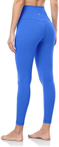 HeyNuts Pure&Plain 7/8 High Waisted Athletic Leggings for Women, Buttery Feeling Workout Tummy Control Yoga Pants 25'' HeyNuts