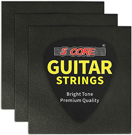 5 Core 3 Packs Guitar strings 6 Nickel Acoustic Electric Guitar Strings, guitar & bass accessories, Light, Gauge 0.09-0.042 Nickel Wound Shield Package Corrosion-Free GS El 3 SET 5 CORE