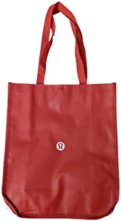 Красная многоразовая сумка-шоппер с кнопкой, размер 40 см x 36 см x 15 см lululemon