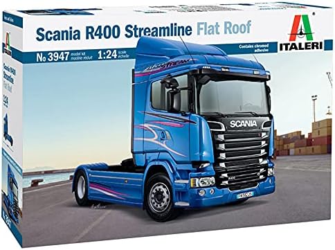 Italeri Модель Автомобиля 3947-1:24 Scania R400 Streamline, Высококачественный Пластиковый Набор Для Моделирования Italeri