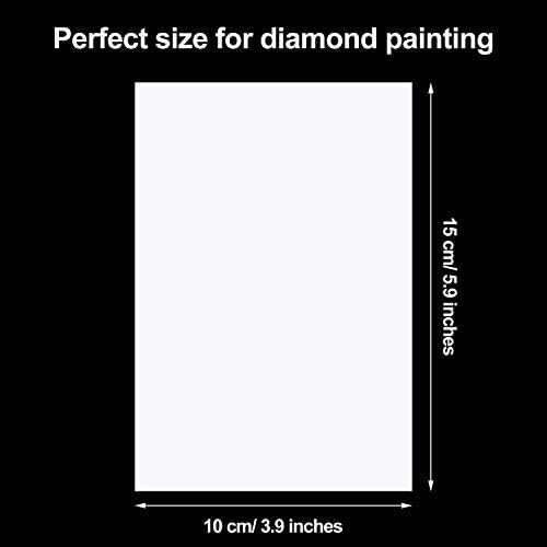 100 Pieces Diamond Painting Release Paper Double-Sided Release Paper Non-Stick Diamond Painting Cover Replacement Paper, 5.9 x 3.9 Inch Boao