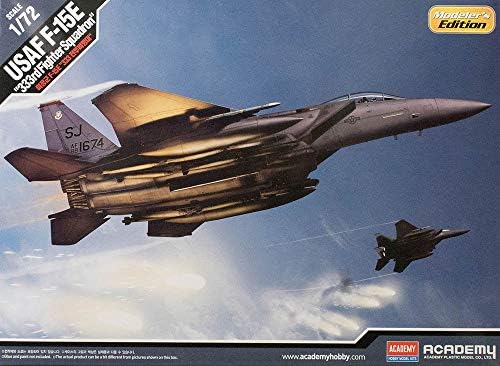 Academy #12550 F-15E 333rd Fighter Squadron USAF Plastic Model Kit, 1/72 Scale,Black, 0.5 Liters Academy