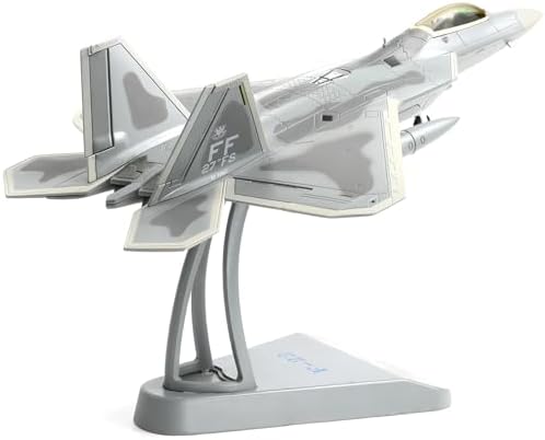 USA F-22 Raptor Fighter Attack Pre-Build Model 1:72 Aircraft Alloy Diecast Airplane Military Display Model Aircraft for Collection or Gift (AK 093) Nuotie