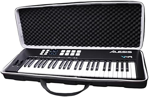 LTGEM Controller Case for Alesis V25 MKII USB MIDI Keyboard Controller Hard Storage Travel Protective Carrying Bag L Ltgem