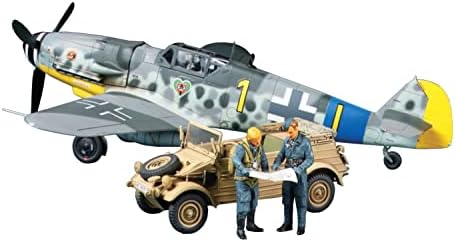 Сборная модель самолета Tamiya 25204 1:48 Messerschmitt Bf109 G-6 с тележкой для ведра, пластиковый набор Tamiya