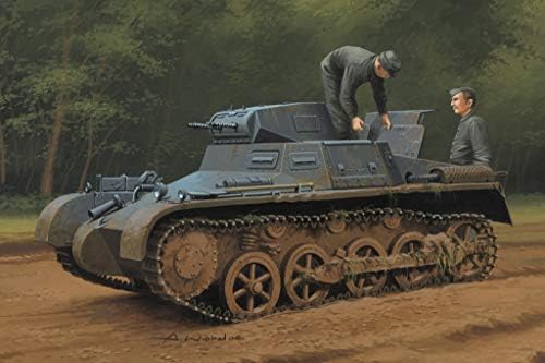 Hobbyboss 80145 1:35 Scale German Panzer 1Ausf A Sd.Kfz.101 Early/Late Version Plastic Model Kit, Grey Hobby Boss