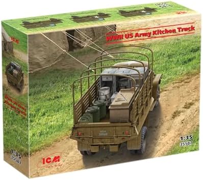 ICM 35587 - WWII US Army Kitchen Truck - Plastic Military Model Kit - Scale 1:35 Icm