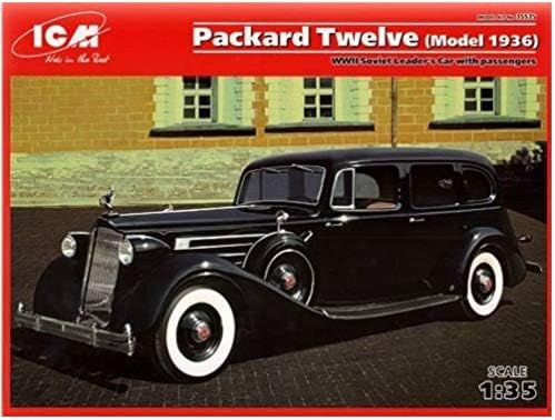 ICM Models Packard Twelve Model 1936 WWII Soviet Leader's Car with Passengers Building Kit Icm