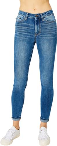 Judy Blue Women's High-Rise Cuffed Hem Skinny Jeans Judy Blue