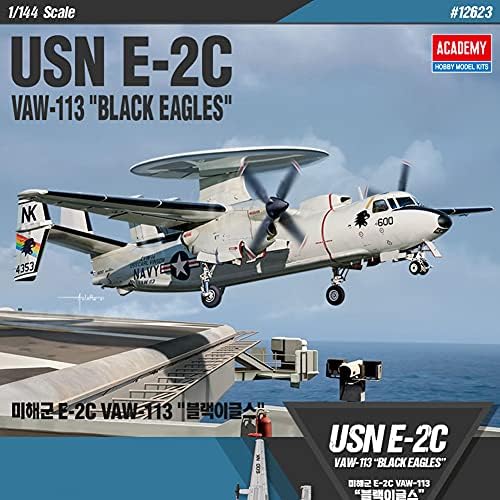 Сборная модель пластикового самолета Academy 1/144 E-2C Hawkeye ВМС США с декалями VAW-113, VAW-126, и 603 Academy