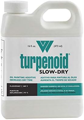 Weber 1636 Turpenoid Slow-Dry Oil Painting Additive, 473ml Bottle, 1 Each, Clear Weber