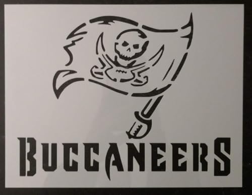 Трафарет TP Bay Buccaneers 11x8.5 для DIY-проектов — многоразовый и универсальный шаблон для рисования и живописи STENCILAIR