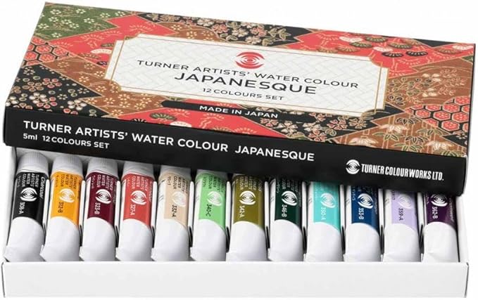 Turner Artist Watercolor Limited Edition Japanesque Set of 12, 5ml Tubes Turner Colour Works