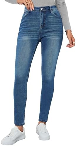 Vetinee Skinny Jeans for Women High Waisted Slim Fit Trendy Classic Stretchy Denim Pants Jean Leggings Jeggings Pockets Vetinee