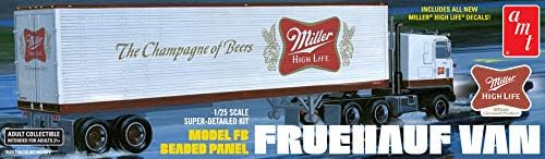 AMT Fruehauf 40' Semi Trailer (Miller Beer) 1:25 Scale Model Kit Amt