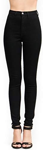 Vibrant Women’s Denim Skinny Jeans – Super Stretch High Waisted Classic Casual Slim Fit Pants Vibrant